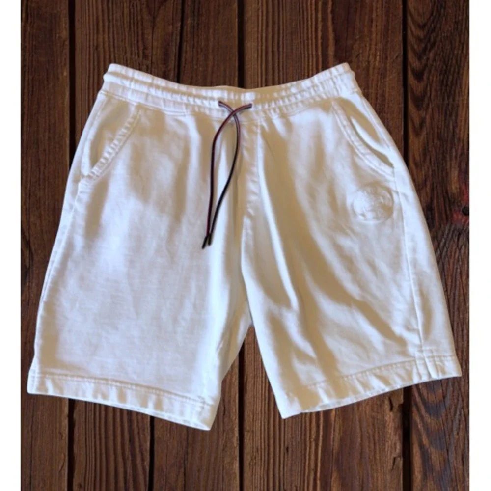 Tommy Hilfiger Sweat Shorts Men's Large White 100% Cotton Drawstring 8